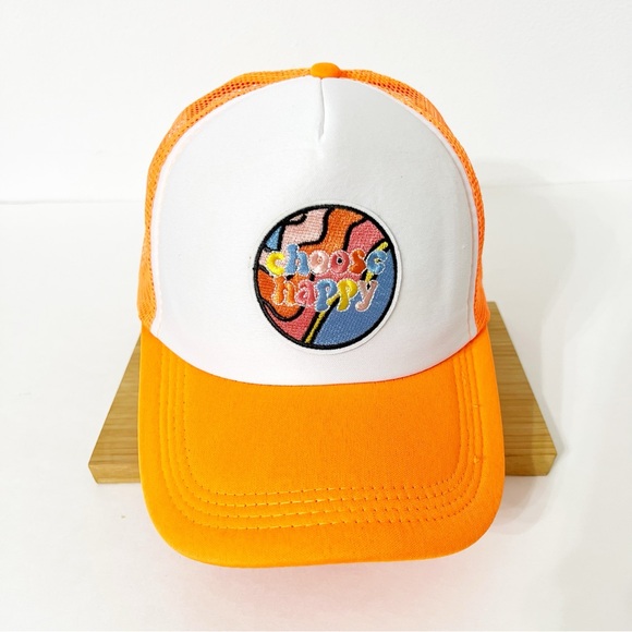 Handmade Accessories - Choose Happy Custom Trucker Hat